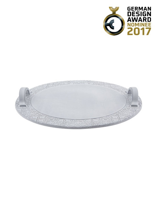 Rua Nova Earthenware Decorative Tray, Antique White
