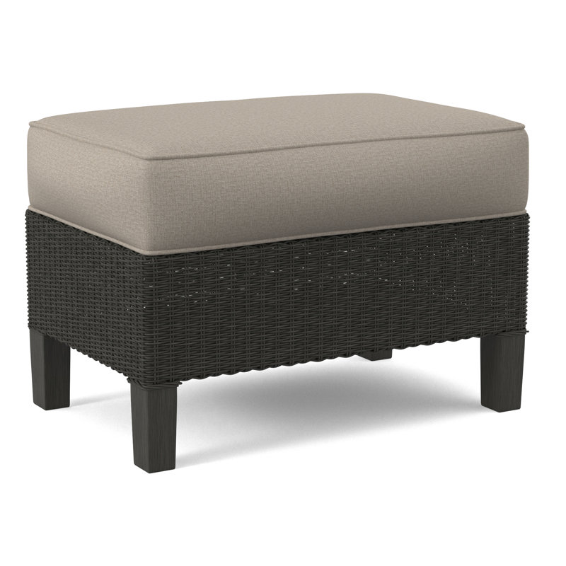 Gibraltar Ottoman, Greystone, Beige Performance Fabric; 0851-73