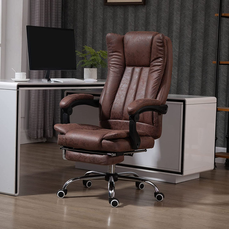 Inbox Zero Vinestto Executive Chair, Brown