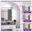 Coiffeuse avec ampoules DEL-1675546837