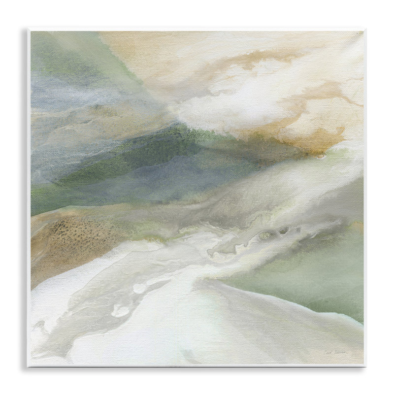 Plaque murale Serene Mist Over Rolling Fields, design par Carol Robinson