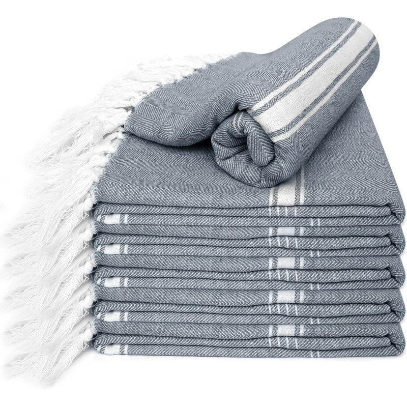 Cotton Beach Towel, Gray