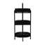 Tissé à la main, 3, ovale, table d'appoint, plateau amovible, pique-nique, rangement pour garde-manger, format compact, rangement pour fruits et légumes noirs, forme ovale,