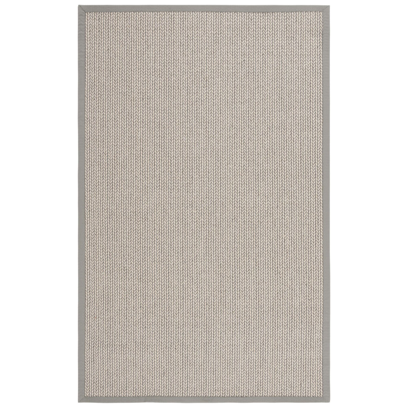 Glyndon Natural Fiber Wool & Sisal Solid Color Rug, Rectangle 5' x 8'