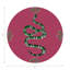 Sous-verres ronds en cuir Thistle and Snake-119015201