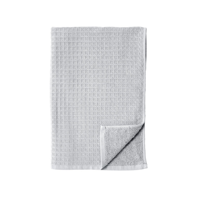 Waffle Twist 100% Cotton Bath Towel, Light Gray, 6 Piece Bath Towel Set