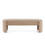 Banc de repose-pieds élégant en forme de chameau clair - Mobilier domestique simple et sophistiqué