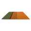 Habitat Festival Hand Tufted Striped Area Rug in Orange/Red/Green/Black-1134684246