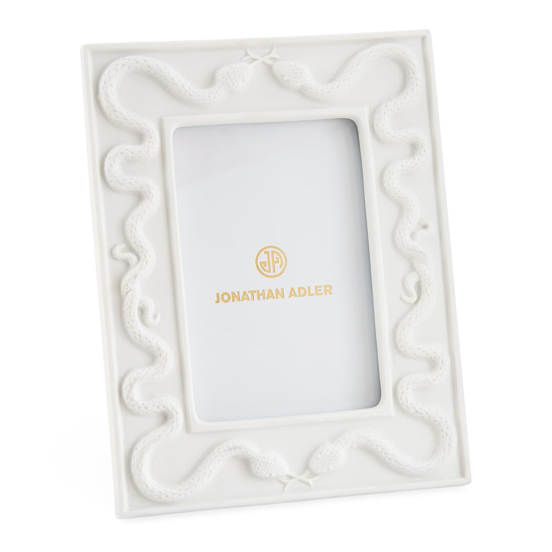 Eden Matte White Ceramic Rectangular Picture Frame