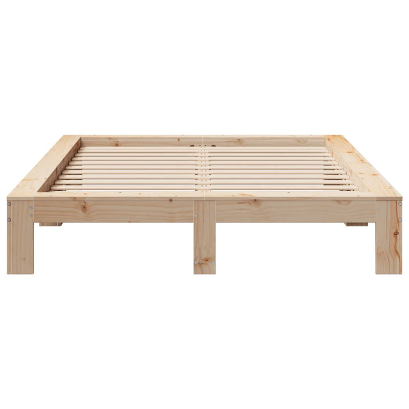 Solid Wood Bed, Kingsize (5'), Brown