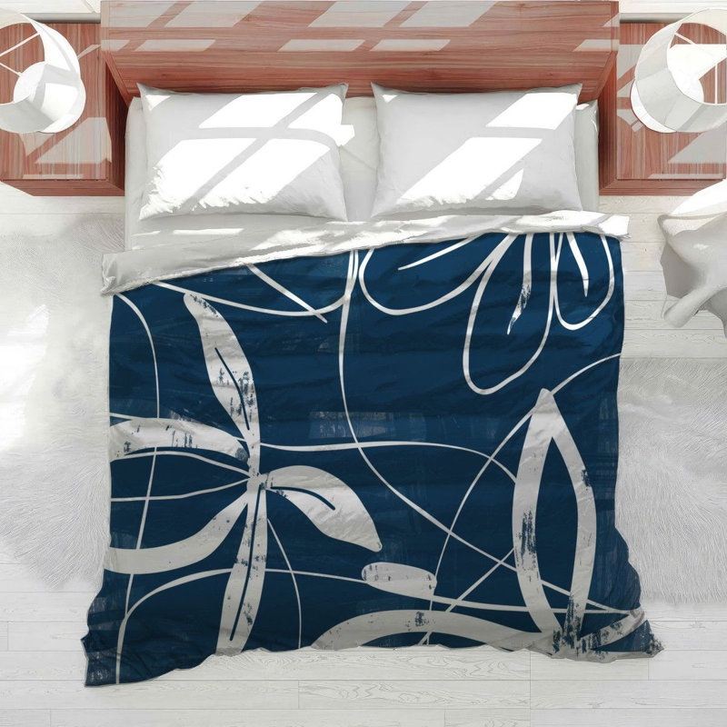 Botanical Shapes Cool Cotton Blend Comforter, King Comforter