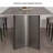 Modern Rectangular Sintered Stone Dining Table Metal Base Dining Table-101945734