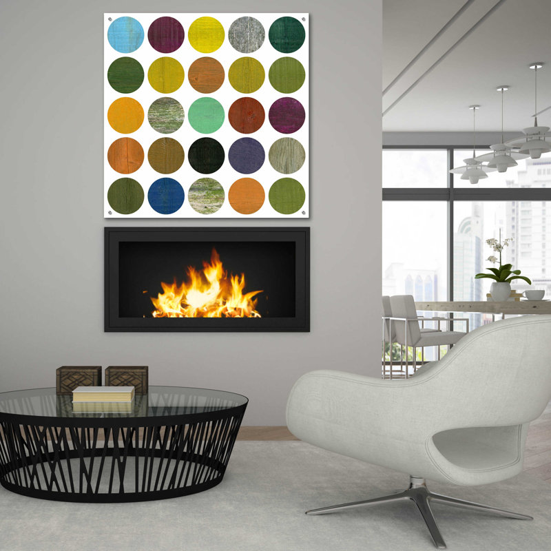 «Rustic Rounds 4.0» par Michelle Calkins, H 36 po x l 36 po x P 0,2 po