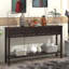Console de style rustique avec tiroirs et tablettes fonctionnels, un meuble pratique et élégant pour la décoration intérieure