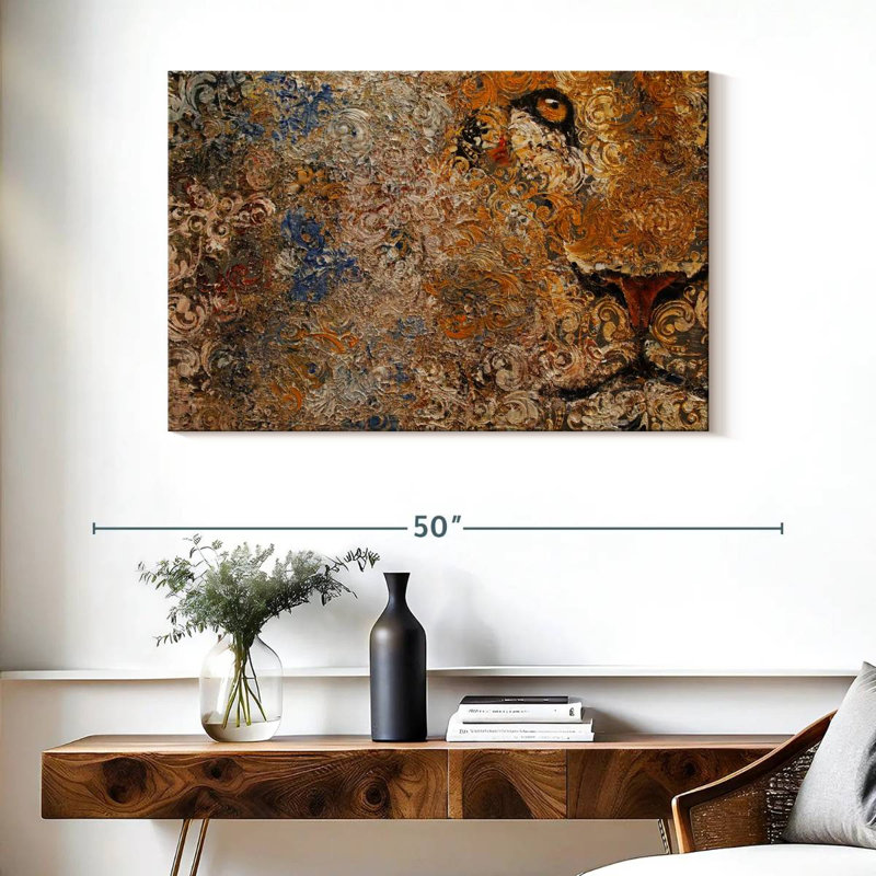 Brampt Barbary Lion, 26" H x 39" W