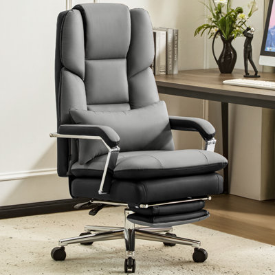 Double Layered Upholstered Executive Chairs with Footrest