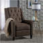 Chaise à dossier en tissu Classic Coffee-332960309