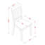 L'ensemble 5 pièces comprend une table de salle à manger rectangulaire avec rallonge papillon et 4 chaises de cuisine, babeurre et cerise-106903757-106903759-109975411