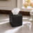 Ridge Embossed Decorative Metal Tissue Box Cover Holder Square-120869566