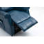Fauteuil inclinable bleu en similicuir-2008930389