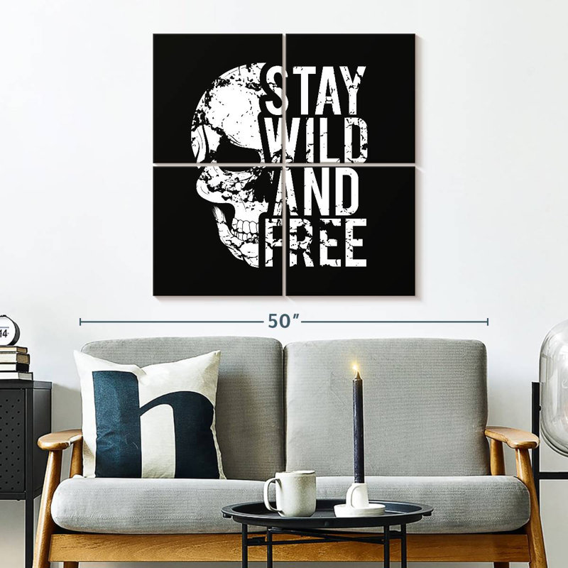 Tergel Stay Wild And Free, H 32 po x l 32 po
