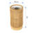 All Weather Wicker Indoor/Outdoor Rechargeable LED Drum Table Lamp, Natural Color