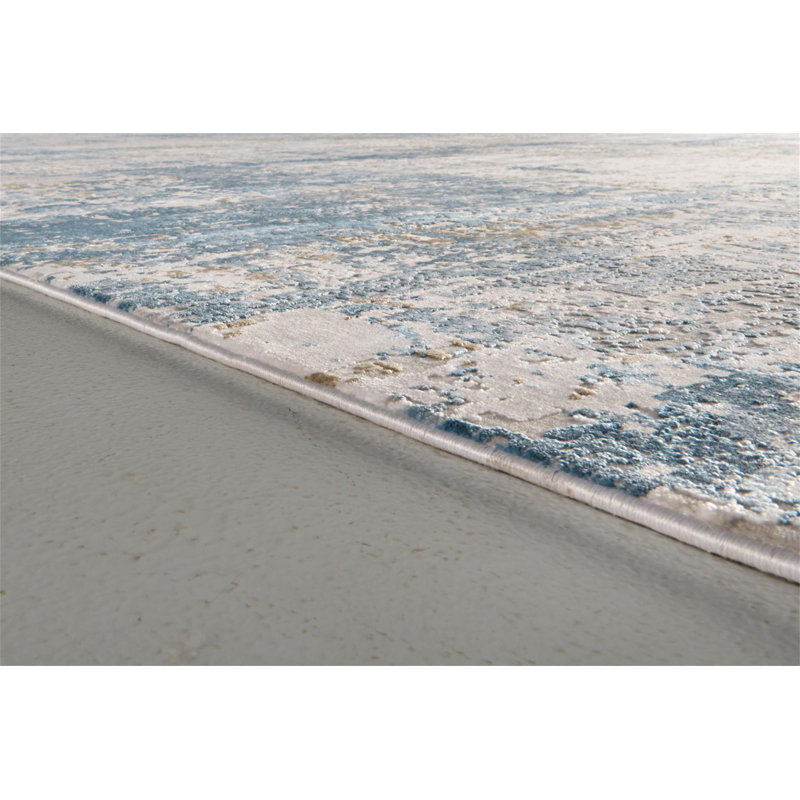 Viscose Abstract Indoor Rug, Rectangle 7'9" x 11'
