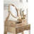 Wood Make-Up Vanity Table And Stool Set-1227651973