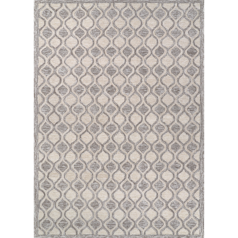 Wool Geometric Indoor Rug, Rectangle 8' x 10'