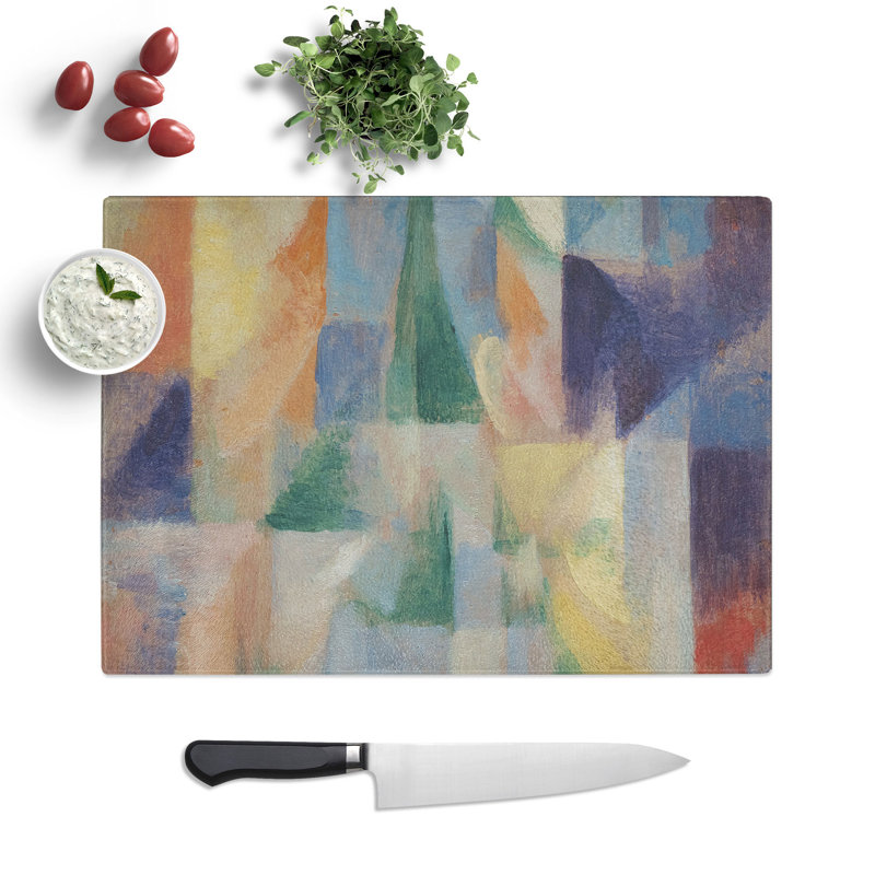 Window on the City by Robert Delaunay Chopping Board, 0.4cm H x 28.5cm W x 39cm L
