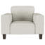 Fauteuil d'appoint capitonné Dana Greige-86637224