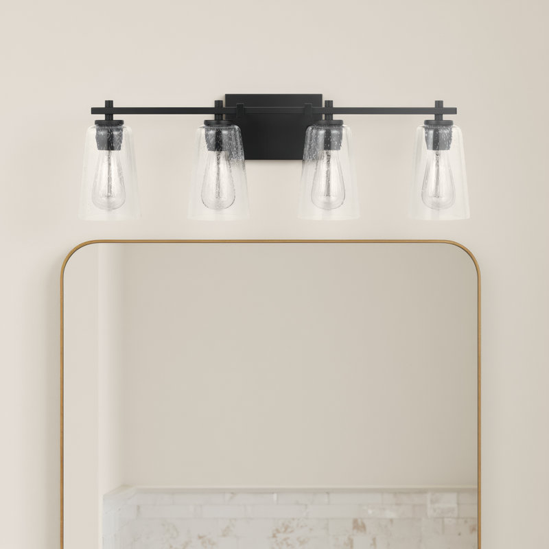 Noland 4 - Light Dimmable Vanity Light, Midnight Black