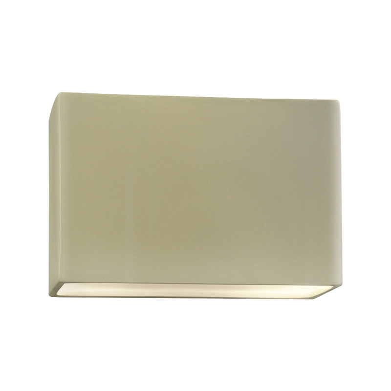 Applique murale encastrée 1 lumière à intensité variable Durso, Incandescent, H 10 po x l 16,5 po x P 4 po, Vanille lustrée