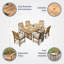 Summerton 6 - Person Teak Patio Dining Set with Cushions-133901160