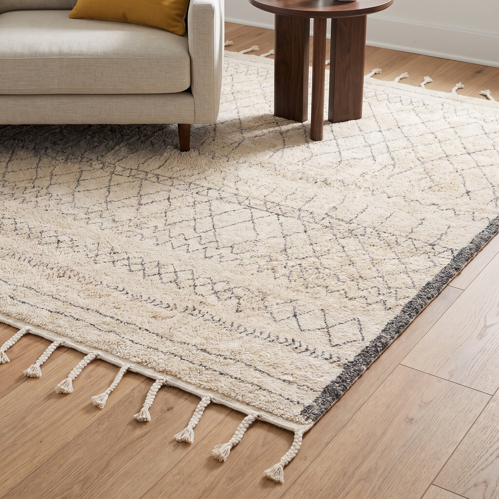 Clover Moroccan Rug, Rectangle 5' x 7'6"