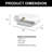 6.2'' x 4.7'' Dimmable Metal Square Wall Sconce Flush Mounted Sconces Light Wall Lamp-350045600