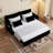 Corduroy Upholstered Convertible Sleeper Sofa Bed with Pull Out, USB Port-1912283271