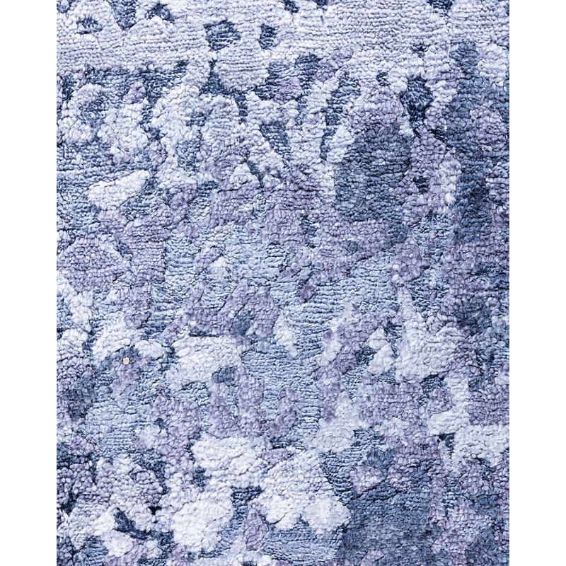 Overdyed One-of-a-Kind Rectangle 8'2" x 9'10" Hand Knotted Area Rug