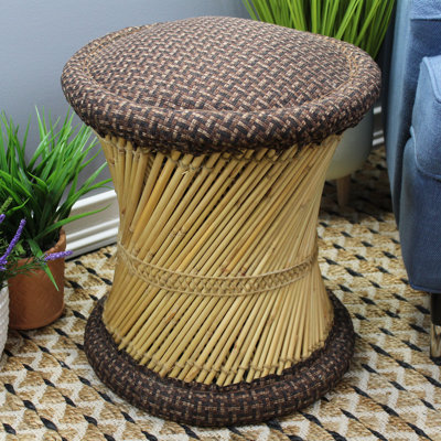 Solid + Manufactured Wood Accent Stool
