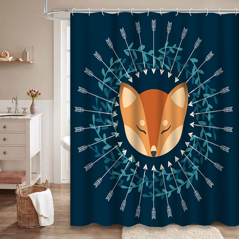 Rideau de douche Fox Arrows, L 72 po x l 78 po