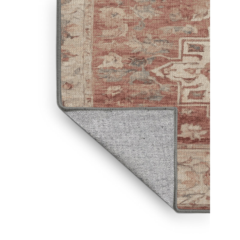 Tapis gris lavable à la machine GSIX03625, Rond 6 pi