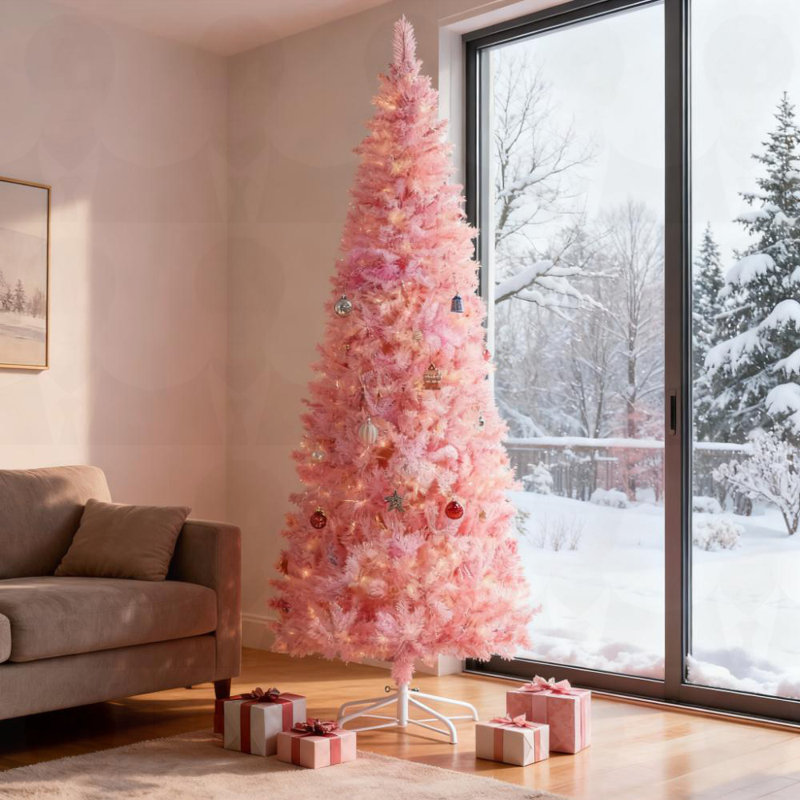 Forme de crayon avec arbre de Noël