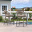 Tabourets de bar George Oliver Patio en aluminium, hauteur du comptoir, 61 cm (24 po), avec coussin en tissu amélioré-1508672680-1490686931