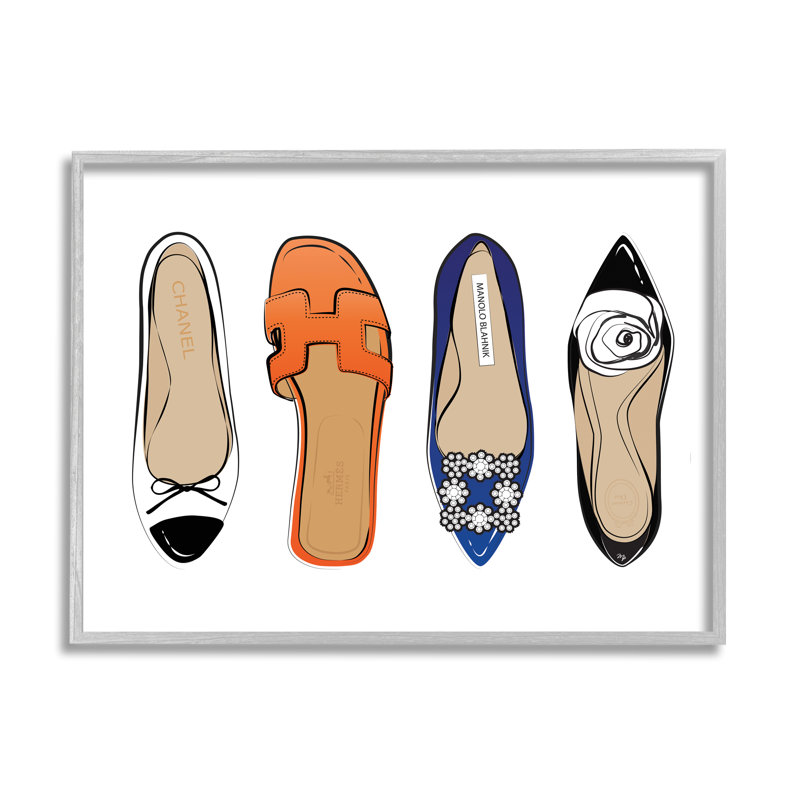 Pieds de mode «Chic Fashion Heels» - Impression, H 16 po x l 20 po, Estampe numérique Farmhouse