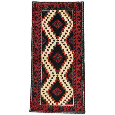Ficco Hand Knotted Wool Oriental Indoor Rug