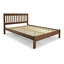 Lit octa, style planche, bois de pin brésilien rustique, acajou-101759064