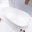Baignoire de trempage autoportante 59 "avec trop-plein et bonde escamotable 59"-120146810