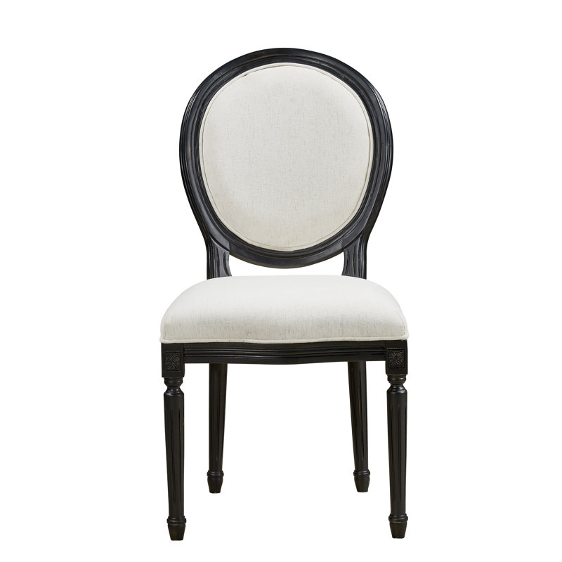 Chaise d'appoint en tissu Somerdale, Noir, noir, noir, noir