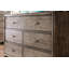 Commode double 6 tiroirs avec miroir Carpino-2113401277