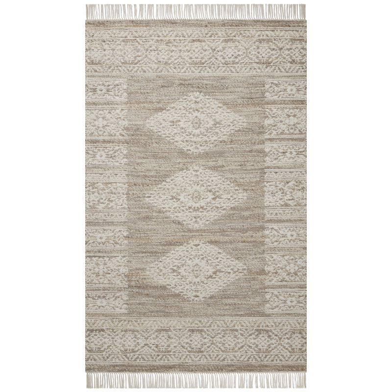Angela Rose x Loloi Reversible Rivers Lilac / Ivory Area Rug, Rectangle 3'6" x 5'6"